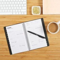 2023 Quill Brand® 5" X 8" 14-Month Weekly Planner, 5x8, Black (5215723QCC) -Bostich Shop s1225414 s7