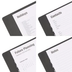 2023 Quill Brand® 5" X 8" Daily Planner, 5 X 8, Black (5215823QCC) -Bostich Shop s1225433 s7