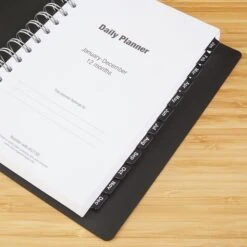 2023 Quill Brand® 5" X 8" Daily Planner, 5 X 8, Black (5215823QCC) -Bostich Shop s1225436 s7