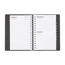 2023 Quill Brand® 5" X 8" Daily Planner, 5 X 8, Black (5215823QCC) -Bostich Shop s1225441 s7