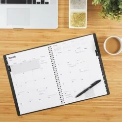 2023 Quill Brand® 8" X 11 14-Month Monthly Planner, 8x11, Black (5216023QCC) -Bostich Shop s1225443 s7