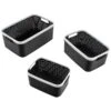 Advantus Nantucket Weave Bins, Black/White, 3/Pack (39220) -Bostich Shop sp105964602 s7