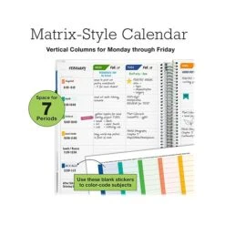Undated Global Printed Products 8.5" X 11" Teacher Planner, Deluxe, Multicolor (DTP-0001-U22-S) -Bostich Shop sp111087239 s7