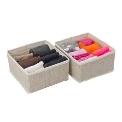 Simplify Nedium Drawer Organizer, Faux Jute (25513-FEJ)