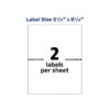 Avery Inkjet Shipping Labels, 5-1/2" X 8-1/2", White, 2 Labels/Sheet, 100 Sheets/Box, 200 Labels/Box (8426) -Bostich Shop sp127863729 s7