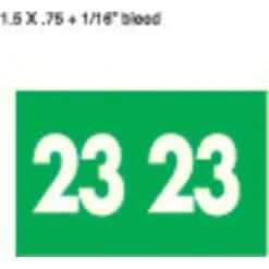 Medical Arts Press Col'RTab Compatible 2023 Year Roll Label, 3/4" X 1-1/2", Green, 500/Roll (3267023)
