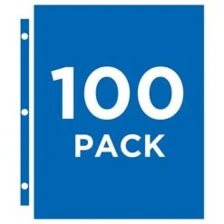 Avery Vinyl Sheet Protectors, Heavyweight, 8-1/2" X  11", Clear, 100/Box (73900)