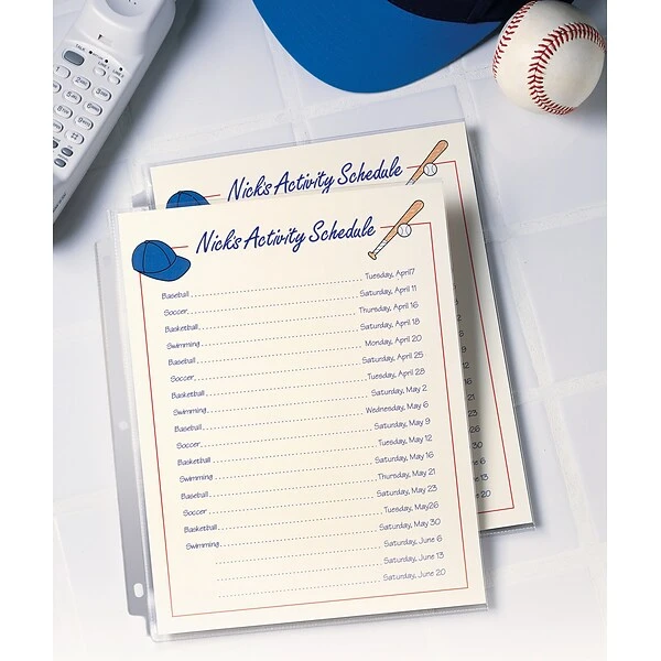 Avery Medium Weight Sheet Protectors, 8-1/2" X 11", Semi-Clear, 100/Box (75536) 7 Avery Medium Weight Sheet Protectors, 8-1/2" X 11", Semi-Clear, 100/Box (75536) - Image 5