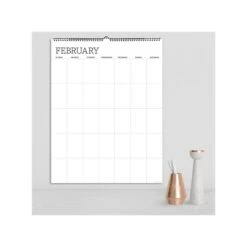 TF Publishing 22" X 17" Monthly Dry Erase Wall Calendar, White (99-1150)