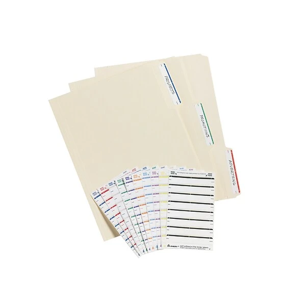 Avery Easy Peel Laser/Inkjet File Folder Labels, 2/3" X 3 7/16", Dark Blue, 252 Labels Per Pack (13921/5200) 7 Avery Easy Peel Laser/Inkjet File Folder Labels, 2/3" X 3 7/16", Dark Blue, 252 Labels Per Pack (13921/5200) - Image 5