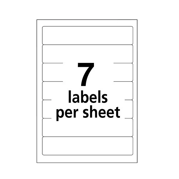 Avery Easy Peel Laser/Inkjet File Folder Labels, 2/3" X 3 7/16", Dark Blue, 252 Labels Per Pack (13921/5200) 8 Avery Easy Peel Laser/Inkjet File Folder Labels, 2/3" X 3 7/16", Dark Blue, 252 Labels Per Pack (13921/5200) - Image 6