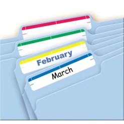 Avery Laser/Inkjet File Folder Labels, 2/3" X 3 7/16", Assorted Colors, 252 Labels Per Pack (5215) 10 Avery Laser/Inkjet File Folder Labels, 2/3" X 3 7/16", Assorted Colors, 252 Labels Per Pack (5215) -Bostich Shop sp133314577 s7