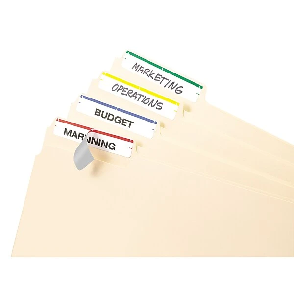 Avery Laser/Inkjet File Folder Labels, 2/3" X 3 7/16", Assorted Colors, 252 Labels Per Pack (5215) 5 Avery Laser/Inkjet File Folder Labels, 2/3" X 3 7/16", Assorted Colors, 252 Labels Per Pack (5215) - Image 3