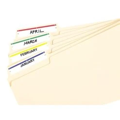 Avery Laser/Inkjet File Folder Labels, 2/3" X 3 7/16", Assorted Colors, 252 Labels Per Pack (5215) 12 Avery Laser/Inkjet File Folder Labels, 2/3" X 3 7/16", Assorted Colors, 252 Labels Per Pack (5215) -Bostich Shop sp133314579 s7