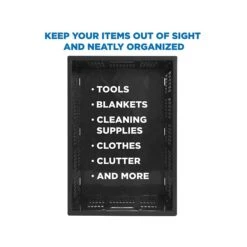 Mount-It! 51.78 Qt. Open Lid Storage Crate, Black (WI-3002) -Bostich Shop sp136000078 s7