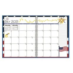 House Of Doolittle 7" X 10" Academic Seasonal Monthly Calendar Planner, Pack Of 2 (HOD239508-2)