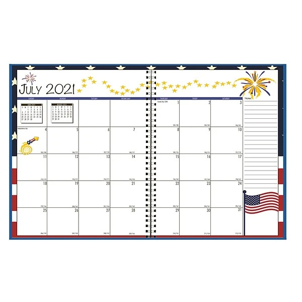 House Of Doolittle 7" X 10" Academic Seasonal Monthly Calendar Planner, Pack Of 2 (HOD239508-2) 3 House Of Doolittle 7" X 10" Academic Seasonal Monthly Calendar Planner, Pack Of 2 (HOD239508-2)