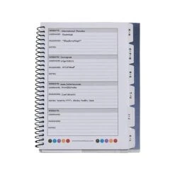 RE-FOCUS THE CREATIVE OFFICE 5.5" X 7" Small Password Keeper Book, Black (11003)