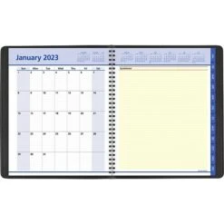 2023 AT-A-GLANCE QuickNotes 8" X 10" Weekly & Monthly Appointment Book Planner, Black (76-01-05-23)