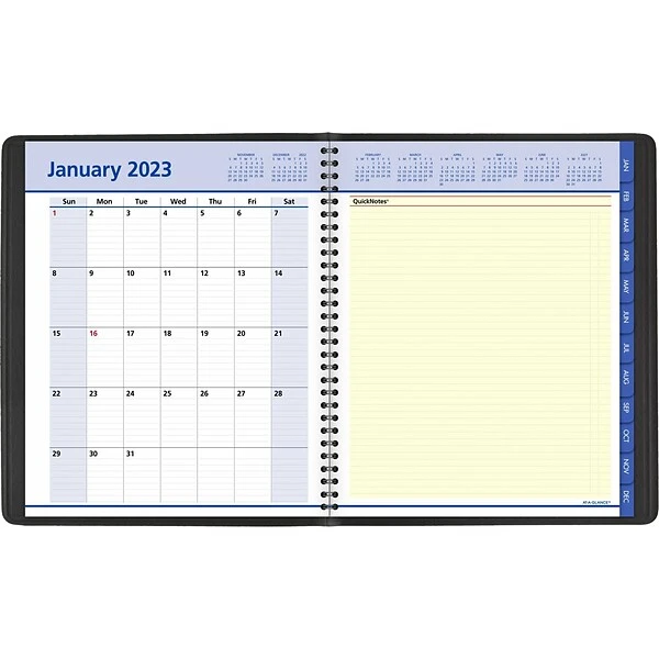 2023 AT-A-GLANCE QuickNotes 8" X 10" Weekly & Monthly Appointment Book Planner, Black (76-01-05-23) 3 2023 AT-A-GLANCE QuickNotes 8" X 10" Weekly & Monthly Appointment Book Planner, Black (76-01-05-23)