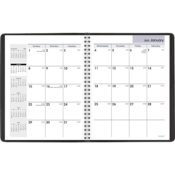 2023 AT-A-GLANCE DayMinder 7" X 8.75" Monthly Planner, Black (G400-00-23) 3 2023 AT-A-GLANCE DayMinder 7" X 8.75" Monthly Planner, Black (G400-00-23)