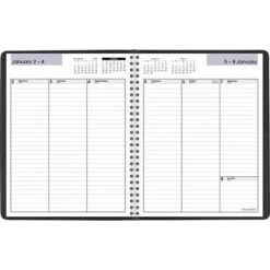 2023 AT-A-GLANCE DayMinder 7" X 8.75" Weekly Planner, Black (G590-00-23)