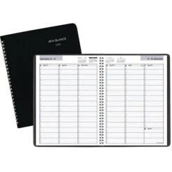 2023 AT-A-GLANCE DayMinder 8" X 11" Weekly Appointment Book, Black (G520-00-23)