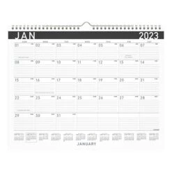 2023 AT-A-GLANCE Contemporary 15" X 12" Monthly Wall Calendar, Black/White (PM8X-28-23)