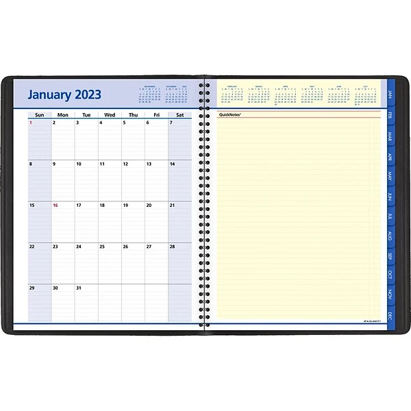 2023 AT-A-GLANCE QuickNotes 8.25" X 11" Weekly & Monthly Appointment Book, Black (76-950-05-23) 3 2023 AT-A-GLANCE QuickNotes 8.25" X 11" Weekly & Monthly Appointment Book, Black (76-950-05-23)