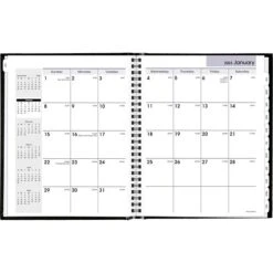 2023 AT-A-GLANCE DayMinder Premiere 7" X 8.5" Monthly Planner, Black (G400H-00-23)