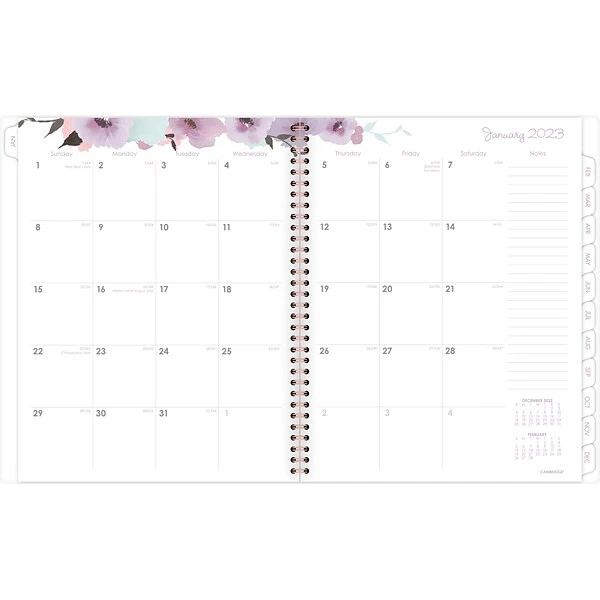 2023 Cambridge Mina 8.5" X 11" Weekly & Monthly Planner, Multicolor (1134-905-23) 3 2023 Cambridge Mina 8.5" X 11" Weekly & Monthly Planner, Multicolor (1134-905-23)