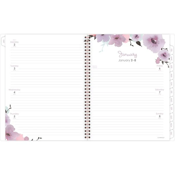 2023 Cambridge Mina 8.5" X 11" Weekly & Monthly Planner, Multicolor (1134-905-23) 4 2023 Cambridge Mina 8.5" X 11" Weekly & Monthly Planner, Multicolor (1134-905-23) - Image 2