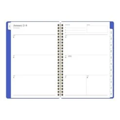 2023 Cambridge WorkStyle Classic 5.5" X 8.5" Weekly & Monthly Planner, Blue (1606-200-20-23) -Bostich Shop sp152199433 s7