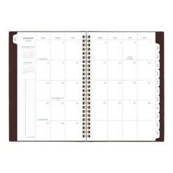 2023 AT-A-GLANCE Signature Lite 5.5" X 8.5" Weekly & Monthly Planner, Maroon (YP200L-5023) -Bostich Shop sp152199443 s7
