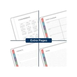 2023 AT-A-GLANCE BADGE Hand-Drawn Geo 5.5" X 8.5" Weekly & Monthly Planner, Blue/Yellow/White (1641H-200-23) -Bostich Shop sp152199468 s7