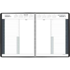2023 AT-A-GLANCE 8.5" X 11.4" Daily Appointment Book Planner, Black (70-214-05-23)