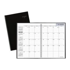 2023 AT-A-GLANCE DayMinder 8" X 12" Monthly Planner, Black (SK2-00-23)