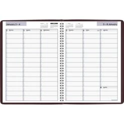 2023 AT-A-GLANCE DayMinder 8" X 11" Weekly Appointment Book Planner, Burgundy (G520-14-23)