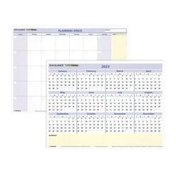2023 AT-A-GLANCE QuickNotes 16" X 12" Yearly Wet-Erase Wall Calendar, White/Blue/Yellow (PM550B-28-23) 5 2023 AT-A-GLANCE QuickNotes 16" X 12" Yearly Wet-Erase Wall Calendar, White/Blue/Yellow (PM550B-28-23) -Bostich Shop sp152284491 s7