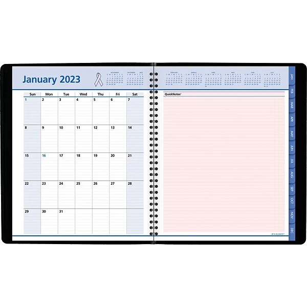 2023 AT-A-GLANCE QuickNotes City Of Hope 8" X 10" Weekly & Monthly Appointment Book, Black (76-PN01-05-23) 4 2023 AT-A-GLANCE QuickNotes City Of Hope 8" X 10" Weekly & Monthly Appointment Book, Black (76-PN01-05-23) - Image 2
