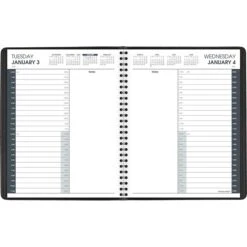 2023 AT-A-GLANCE 7" X 8.75" Daily Appointment Book, Black (70-824-05-23)