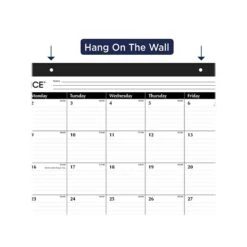 2023 AT-A-GLANCE 21.75" X 17" Monthly Desk Pad Calendar, Black/White (SK24-00-23) -Bostich Shop sp155729361 s7