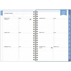 2022-2023 Blue Sky Day Designer Climbing Floral Blush 5" X 8" Academic Weekly & Monthly Planner, Multicolor (137881-A23)