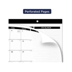 2023 AT-A-GLANCE 17.75" X 11" Monthly Desk Pad Calendar, Black/White (SK14-00-23) -Bostich Shop sp160322403 s7