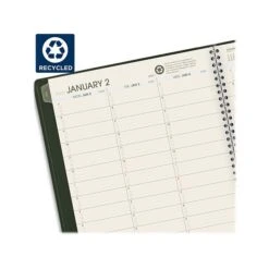 2023 AT-A-GLANCE Recycled 8.25" X 11" Weekly & Monthly Appointment Book, Green (70-950G-60-23)
