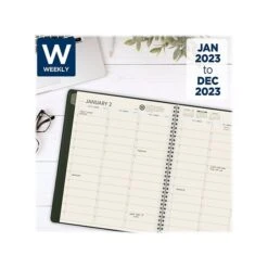 2023 AT-A-GLANCE Recycled 8.25" X 11" Weekly & Monthly Appointment Book, Green (70-950G-60-23) -Bostich Shop sp160417539 s7