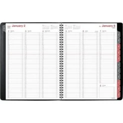 2023 AT-A-GLANCE Day-Timer Fashion 8" X 11" Weekly & Monthly Appointment Book, Black (33351-2301) -Bostich Shop sp160417556 s7