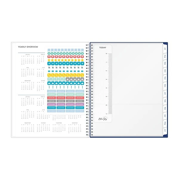 2022-2023 Blue Sky Moselle 8.5" X 11" Academic Weekly & Monthly Planner, Multicolor (136508) 6 2022-2023 Blue Sky Moselle 8.5" X 11" Academic Weekly & Monthly Planner, Multicolor (136508) - Image 4