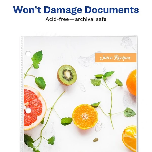 Avery Page Size Heavyweight Non-Glare Sheet Protectors, 8.5" X 11", Clear, 50/Box (74204) 7 Avery Page Size Heavyweight Non-Glare Sheet Protectors, 8.5" X 11", Clear, 50/Box (74204) - Image 5