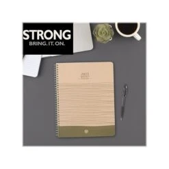2023 AT-A-GLANCE Elevation Eco 8.5" X 11" Weekly & Monthly Planner, Kraft/Green (75-950R-11-23) -Bostich Shop sp162080542 s7
